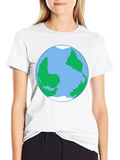 Earth Globe Graphic Tee -  World Lovers T-Shirt