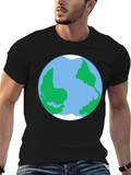 Earth Globe Graphic Tee -  World Lovers T-Shirt