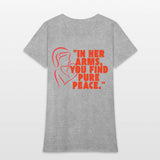 IN HER ARMS YOU FIND PURE PEACE