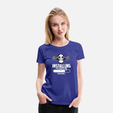Installing Muscles Please Wait Gym Fitness T-Shirt