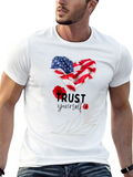 Trust Yourself American Flag Heart T-Shirt