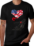 Trust Yourself American Flag Heart T-Shirt