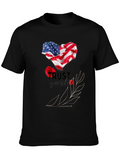 Trust Yourself American Flag Heart T-Shirt