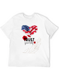 Trust Yourself American Flag Heart T-Shirt