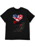 Trust Yourself American Flag Heart T-Shirt