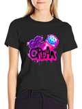 Ice Cream Graphic T-Shirt - Funky Design