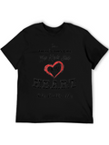 Stole My Heart Graphic Tee - Black