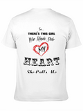 Stole My Heart Graphic Tee - Black