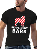 Peppermint Bark Dog T-Shirt - Holiday Style