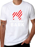 Peppermint Bark Dog T-Shirt - Holiday Style