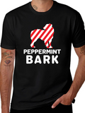 Peppermint Bark Dog T-Shirt - Holiday Style