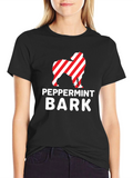 Peppermint Bark Dog T-Shirt - Holiday Style