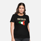 Italian Sicily Map Sicilia Sicilian