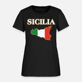 Italian Sicily Map Sicilia Sicilian