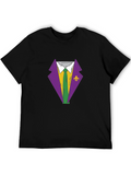 Mardi Gras Tuxedo T-Shirt - Party Costume