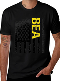 Distressed American Flag BEA Graphic T-Shirt