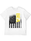 Distressed American Flag BEA Graphic T-Shirt