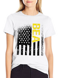 Distressed American Flag BEA Graphic T-Shirt
