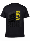 Distressed American Flag BEA Graphic T-Shirt