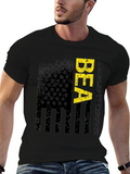 Distressed American Flag BEA Graphic T-Shirt