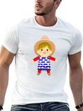 Festive USA Star Doll Graphic Tee