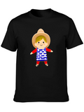 Festive USA Star Doll Graphic Tee