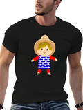 Festive USA Star Doll Graphic Tee