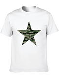 Camo Star Graphic Black T-Shirt