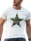 Camo Star Graphic Black T-Shirt