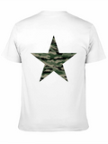 Camo Star Graphic Black T-Shirt