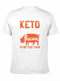 Keto Bacon T-Shirt - Better Than Diabetes Tee