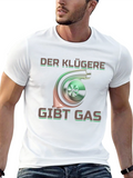 Der Klügere Gibt Gas Black Graphic T-Shirt