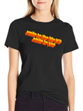 Smile to Life Graphic Black T-Shirt
