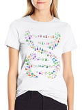 Yoga Poses DNA Graphic T-Shirt - Black
