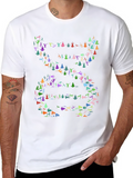 Yoga Poses DNA Graphic T-Shirt - Black