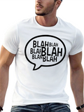 Blah Bubble Mens Black Graphic Tee