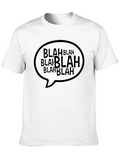 Blah Bubble Mens Black Graphic Tee