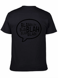 Blah Bubble Mens Black Graphic Tee