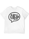 Blah Bubble Mens Black Graphic Tee