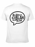 Blah Bubble Mens Black Graphic Tee