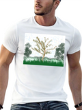Nature Tree Graphic T-Shirt - Black