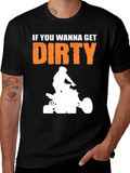 Get Dirty ATV Rider Graphic Tee - Black