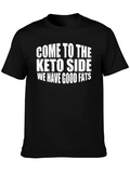 Keto Side Good Fats Black T-Shirt