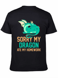 Funny Dragon Ate My Homework T-Shirt