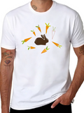 Easter Bunny & Carrots Graphic Tee