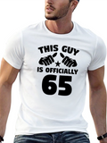 This Guy is Officially 65 - Birthday T-Shirt