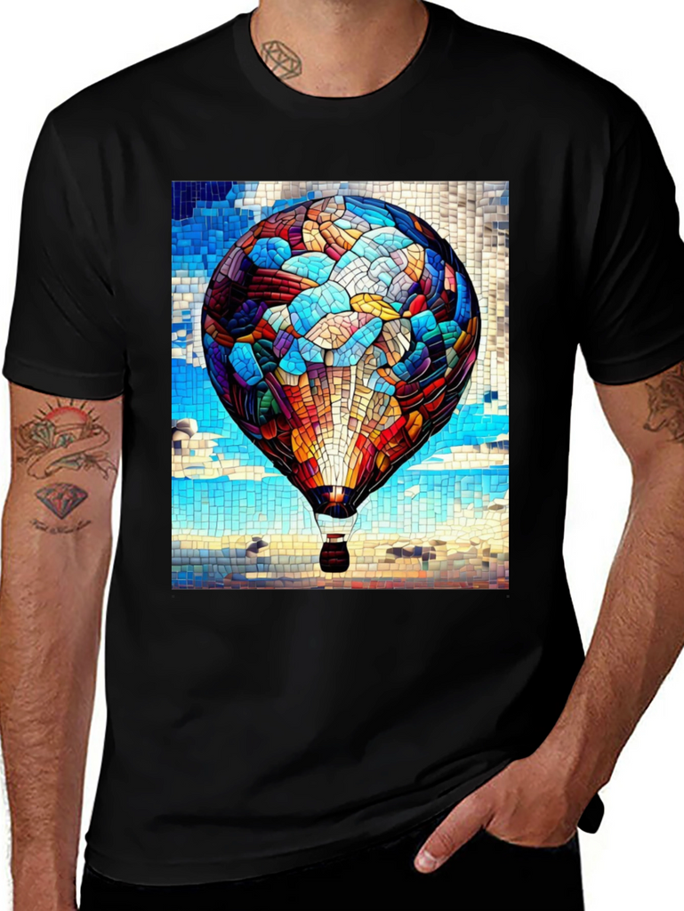Mosaic Hot Air Balloon T-Shirt