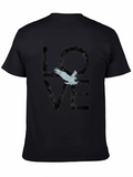 Love Bird Graphic T-Shirt - Black