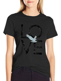 Love Bird Graphic T-Shirt - Black