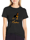 Rottweiler Mama Graphic Tee - Dog Lover T-Shirt